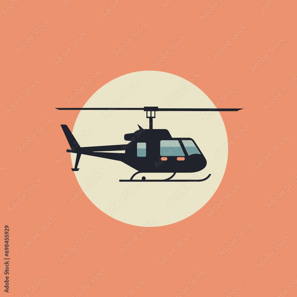 vector helicopter vector illustration