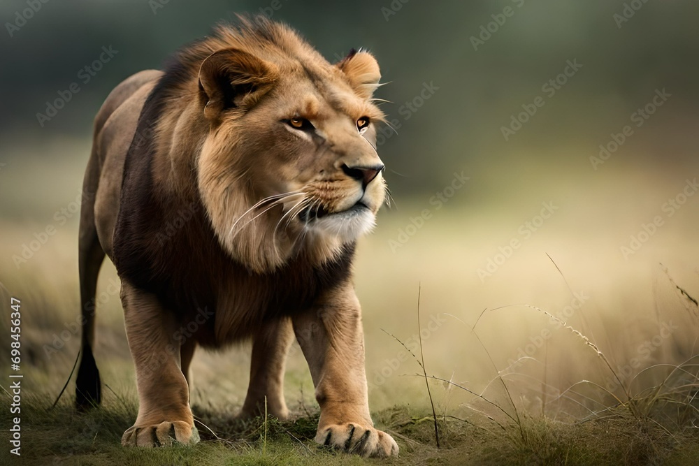 Obraz premium lion in the wild