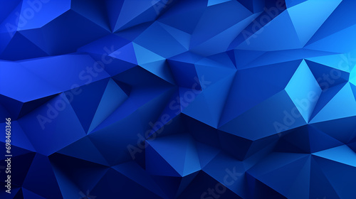 Polygon Cobalt Abstract Geometric Background