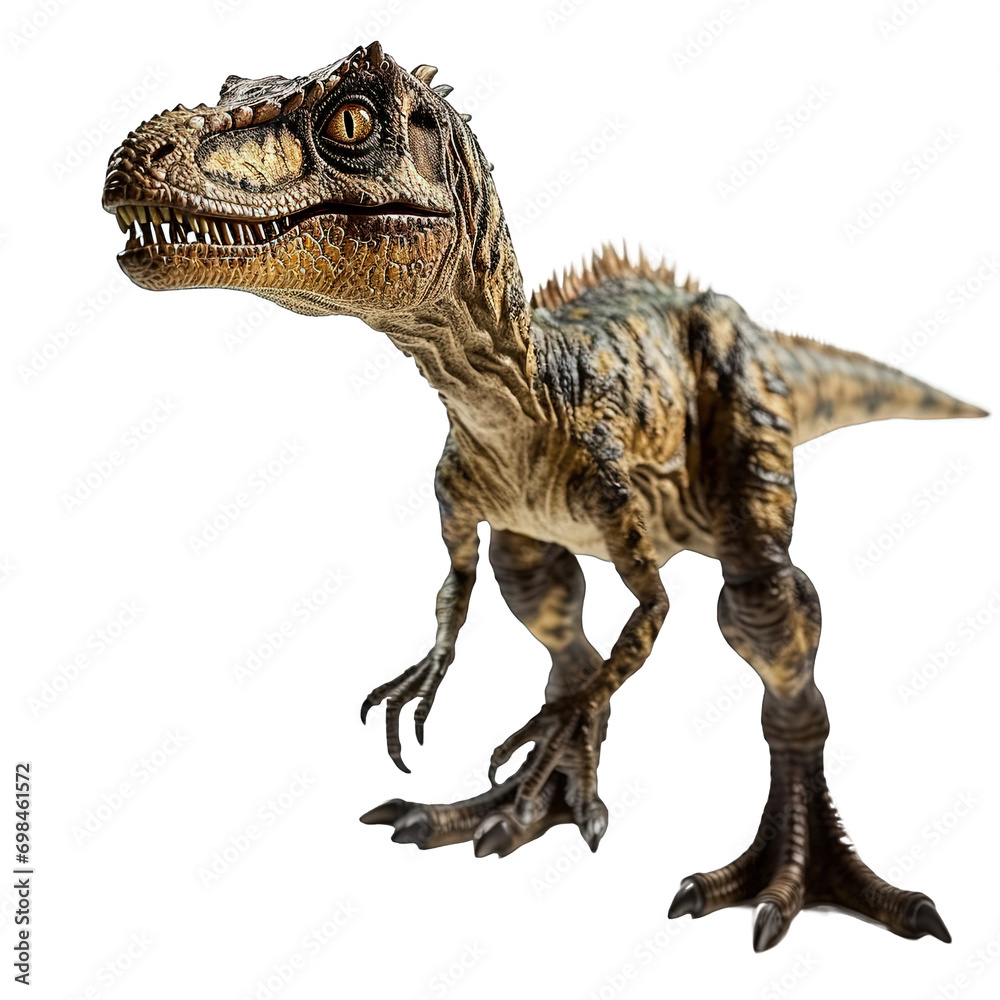 Naklejka premium velociraptor isolated