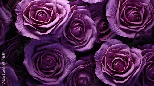 Pattern made of fragrant red cabbage