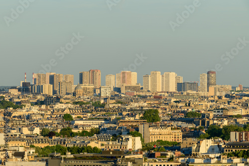 The Paris suburbs , in Europe, in France, in Ile de France, in Paris, in summer, on a sunny day.