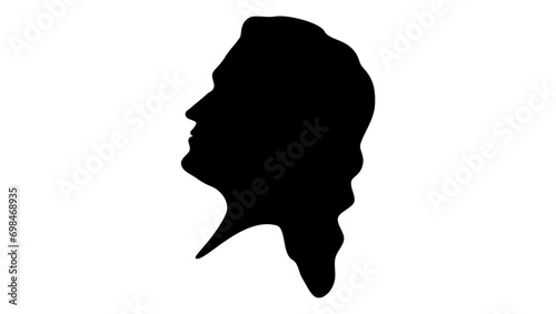 Francis Hopkinson, black isolated silhouette photo