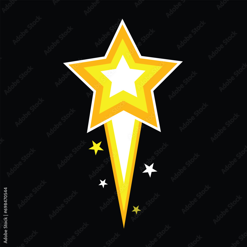 Obraz premium Abstract Colorful shooting stars design 