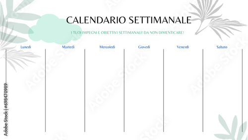 CALENDARIO SETTIMANALE_1920X1080_ITALIANO_TSP_ photo