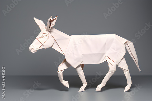 Paper Origami Donkey