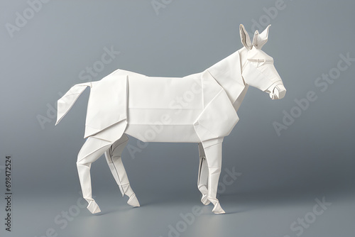 Paper Origami Donkey