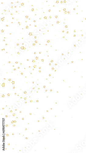 Gold sparkling star confetti. © Begin Again