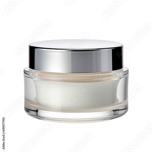 empty Cosmetic jar on a white background, png