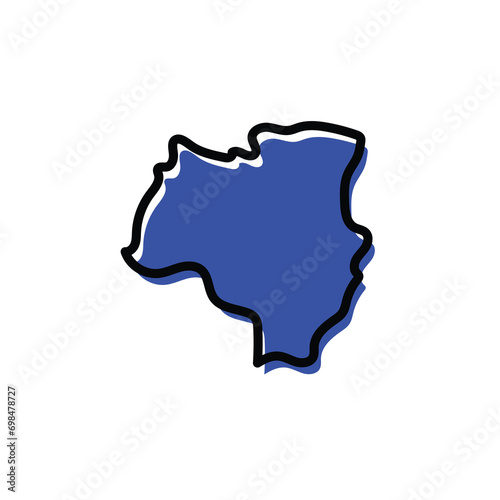 Tabora region of Tanzania vector map illustration.