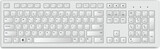 White 3D Realistic Vector Keyboard Template.