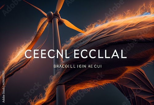 Energia eolica (banner). Generative AI photo