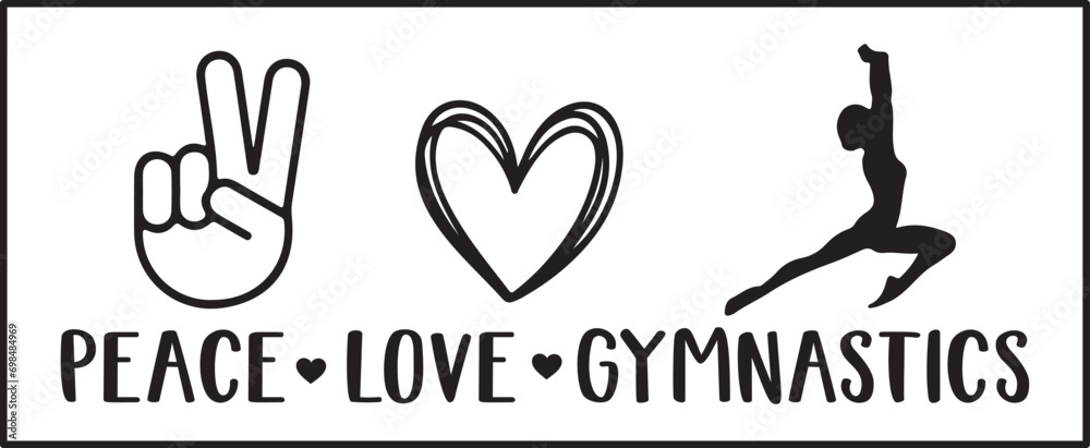 Obraz premium Gymnastics Svg Design