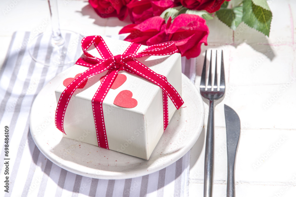 Valentine day table setting Valentine day table setting