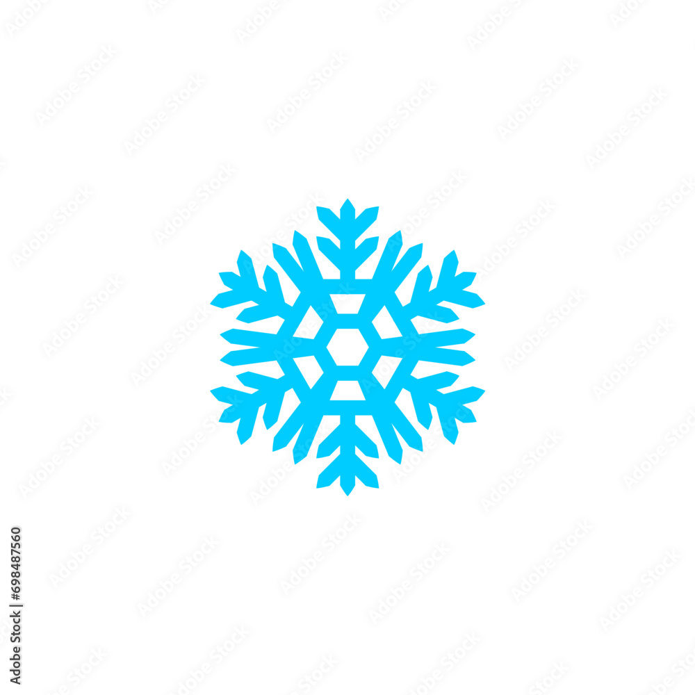 blue snowflake element set vector blue snowflake element set vector