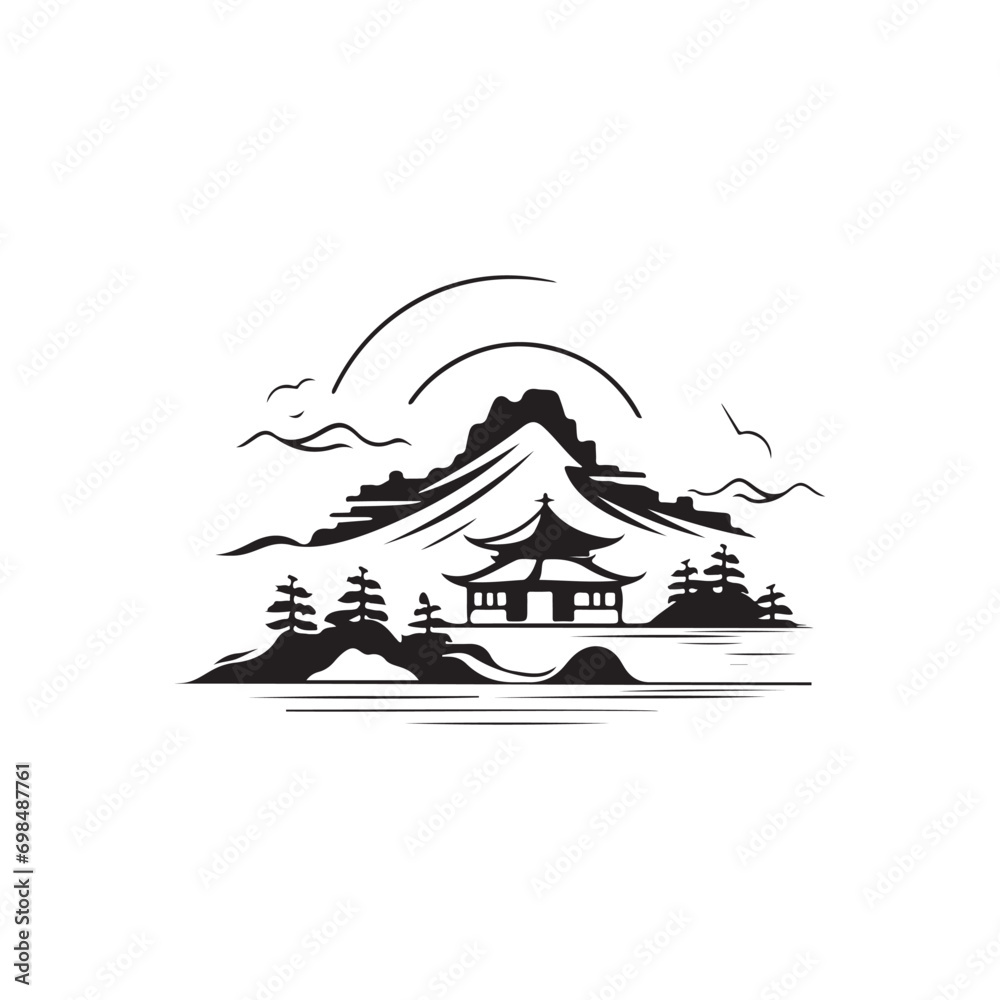 Temple Vector Images, Illustration Of Temple