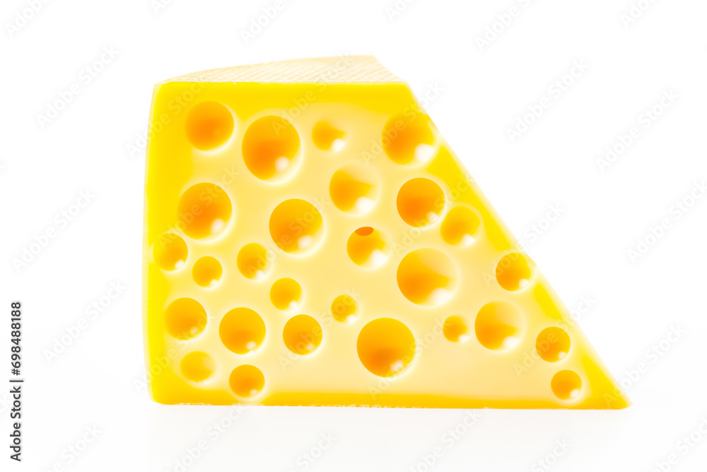 A closeup of cheese with holes like maasdam, emmental or cheddar as background A closeup of cheese with holes like maasdam, emmental or cheddar as background