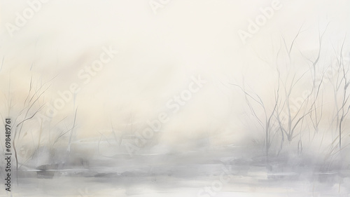 gray watercolor art background, blurred shaded in the style of nature autumn winter seasonal copy space