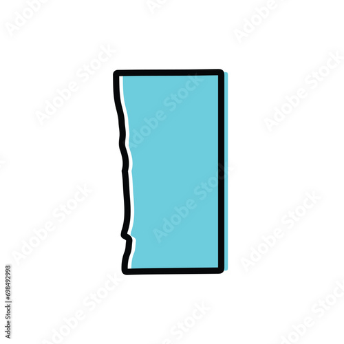 Nouakchott region of Mauritania vector map illustration.