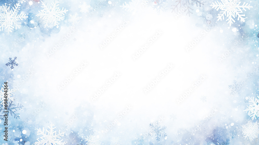 white background, snow blurred, snowflakes empty copy space, blank winter christmas letter postcard design white background, snow blurred, snowflakes empty copy space, blank winter christmas letter postcard design