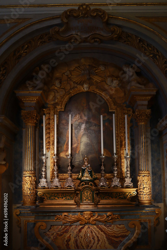  Interior of Chapel of the Virgin of Victories in Valletta, Malta