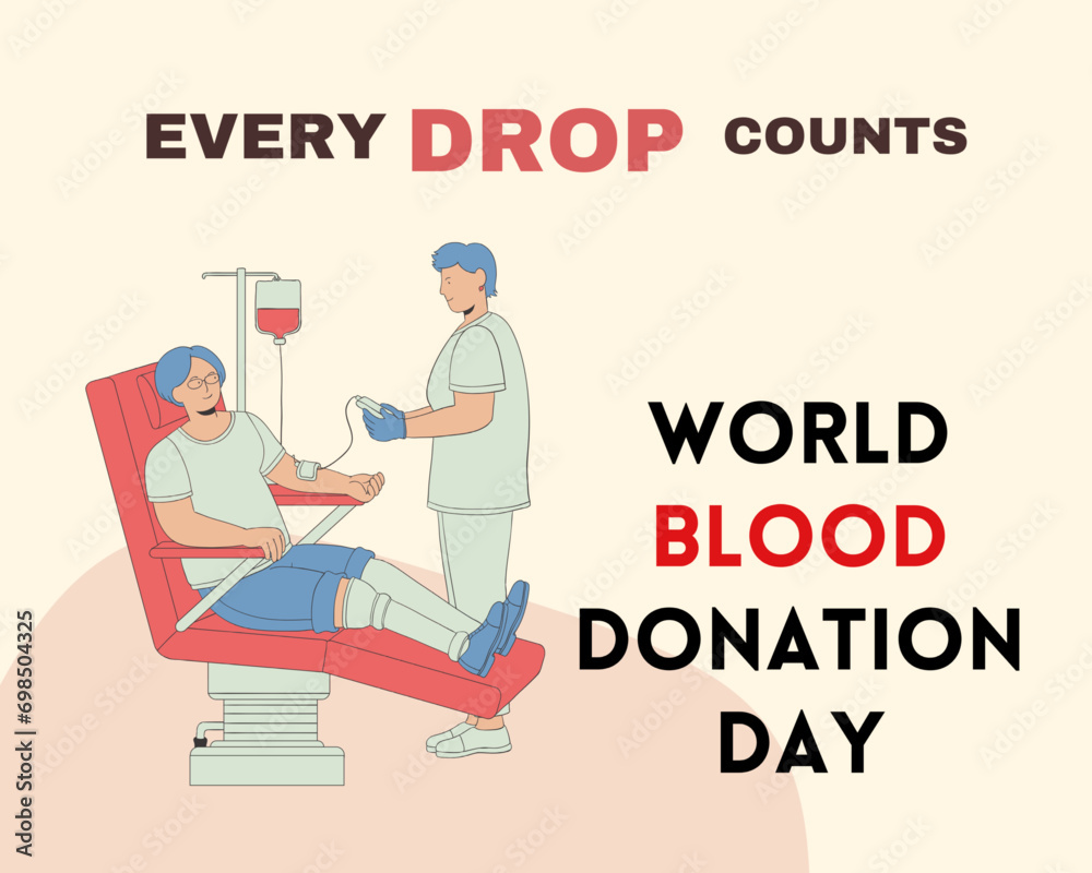 Illustrative masterpiece for World Blood Donor Day, encapsulating the spirit of altruism, courage, and the profound impact of individuals coming together to give the gift of life.