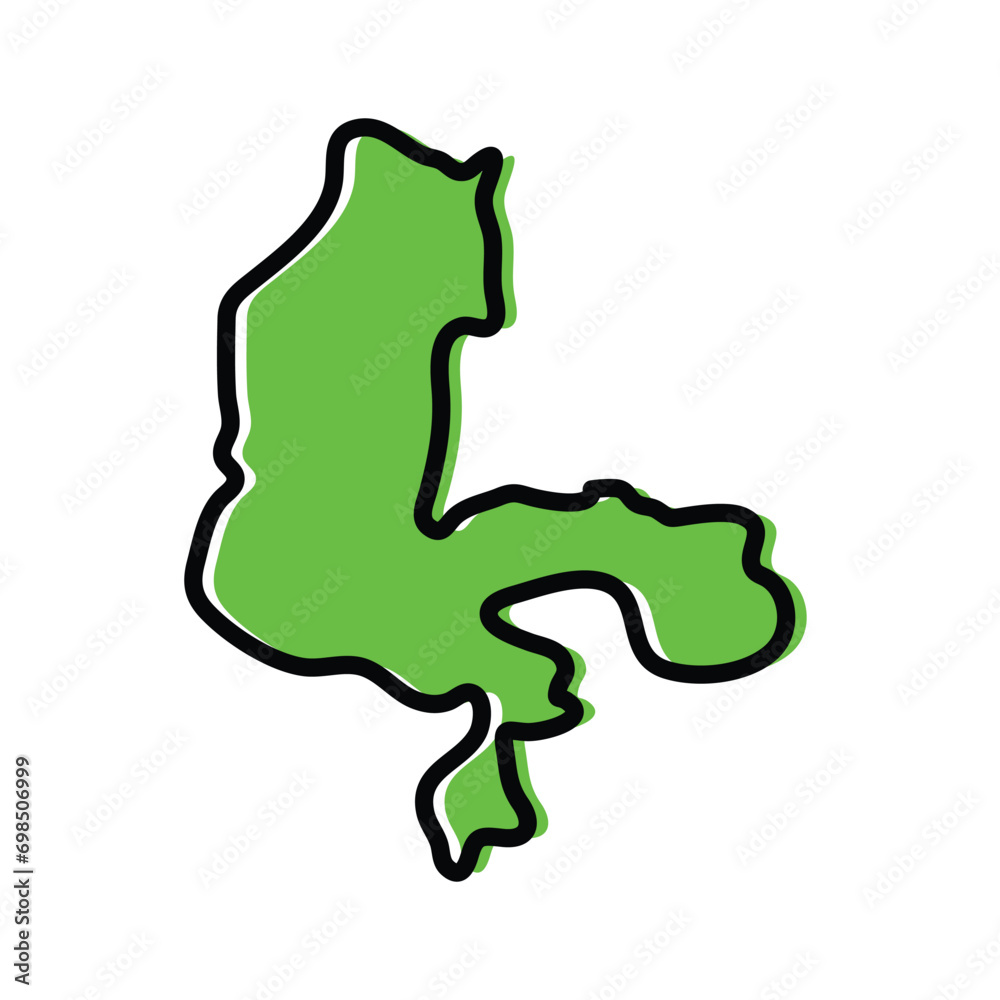 Kebbi state of Nigeria vector map illustration. Kebbi state of Nigeria vector map illustration.