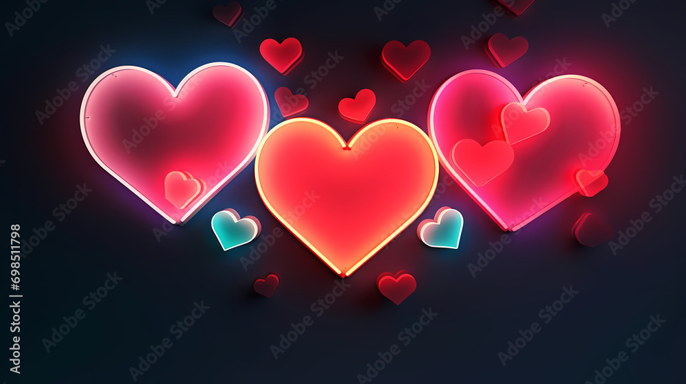 Background with hearts, Valentine's Day background Background with hearts, Valentine's Day background