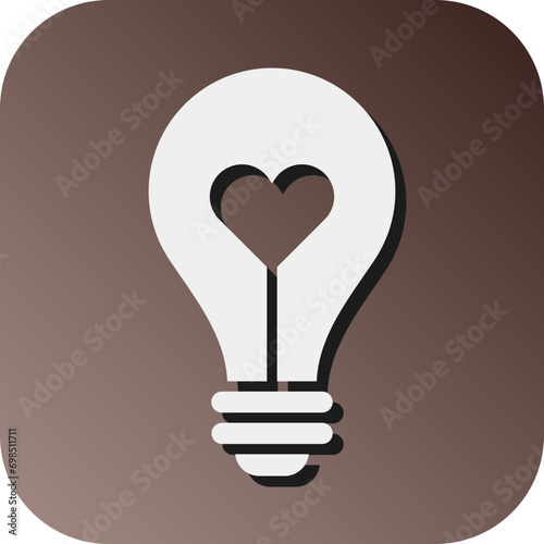 Passion Vector Glyph Gradient Background Icon Design