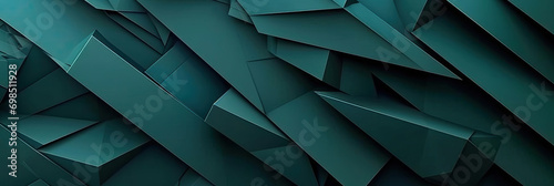 3d abstract geometric background, Abstract texture dark green background with triangles ,banner.Abstract green luxury background photo