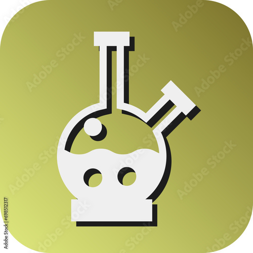 Bong Vector Glyph Gradient Background Icon Design