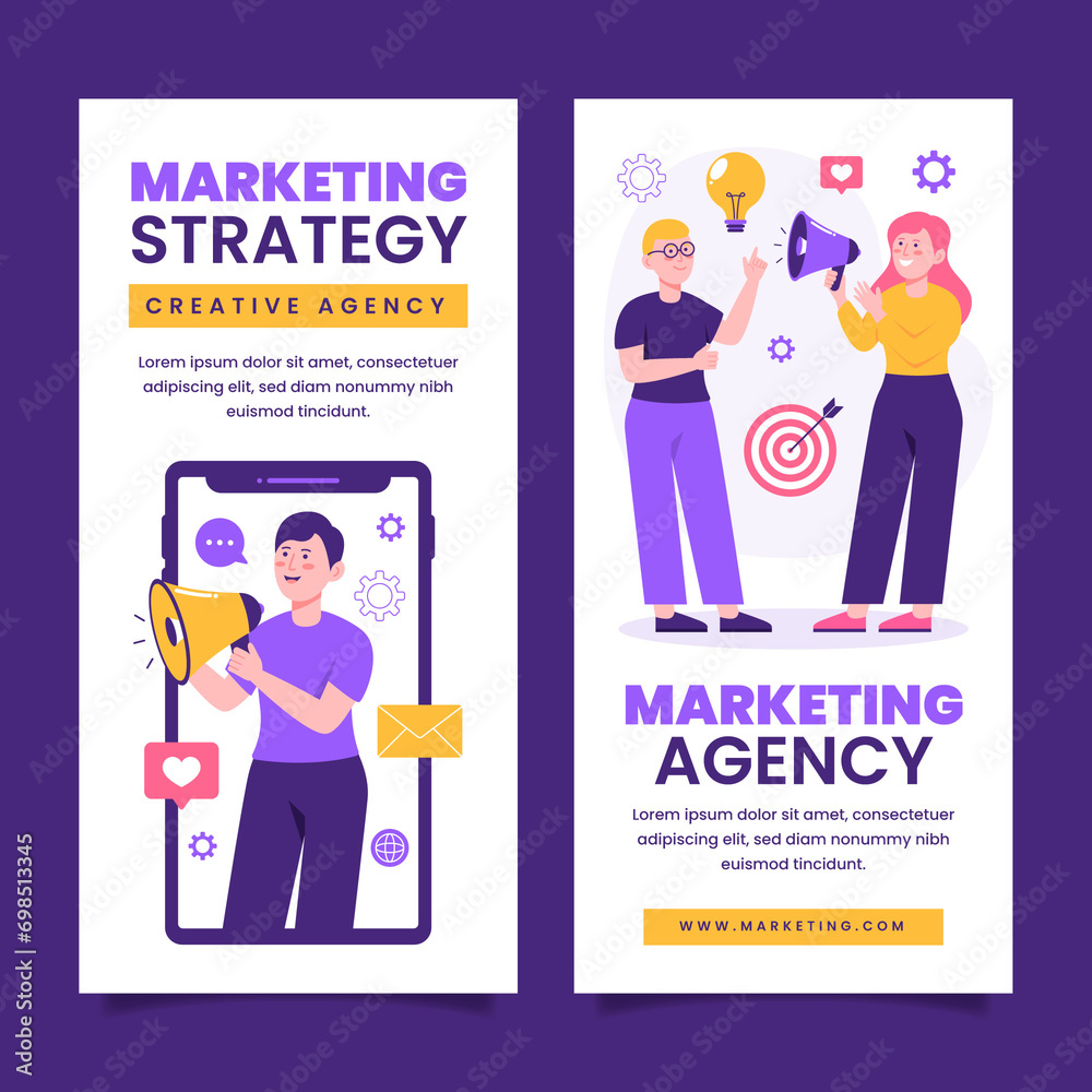 Marketing banner set