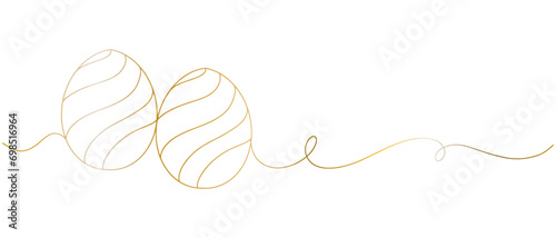 easter egg line art style vector