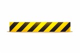 Black and yellow stripes. Barricade tape, do not cross, police, crime danger line, bright yellow official crime scene barrier tape. Flat style cartoon illustration isolated on white background