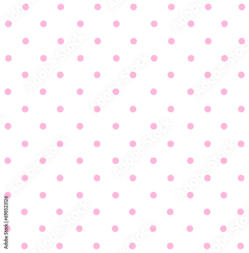 Nice pink polka dot seamless pattern