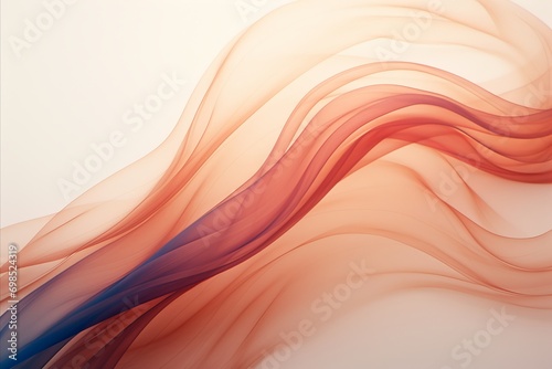 Ethereal Rhythms. Serene and Simple Abstract Repetition for a Calming Atmosphere. Peach Fuzz Colours Trend