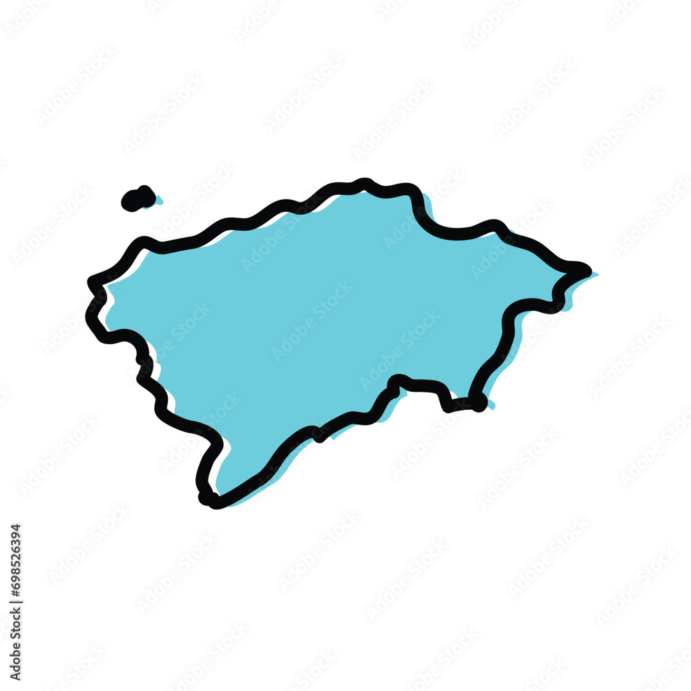 Bizerte division of Tunisia vector map illustration. Bizerte division of Tunisia vector map illustration.