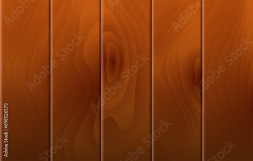 Wooden background. Background from wooden boards. Vector clipart.