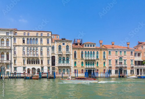 Traditional Venetian architecture along canal (Venice, Italy)
