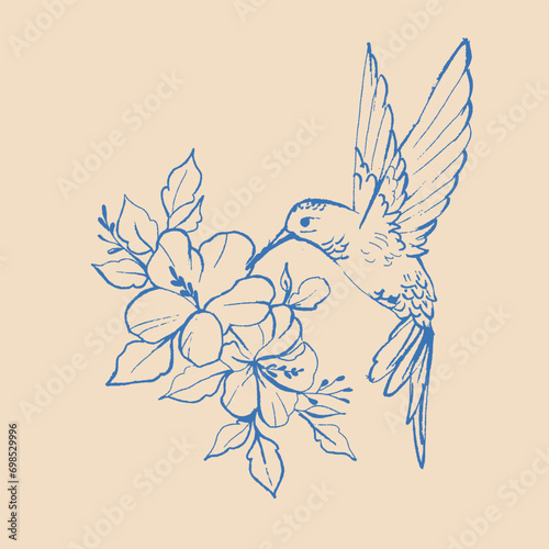 hummingbird in flight