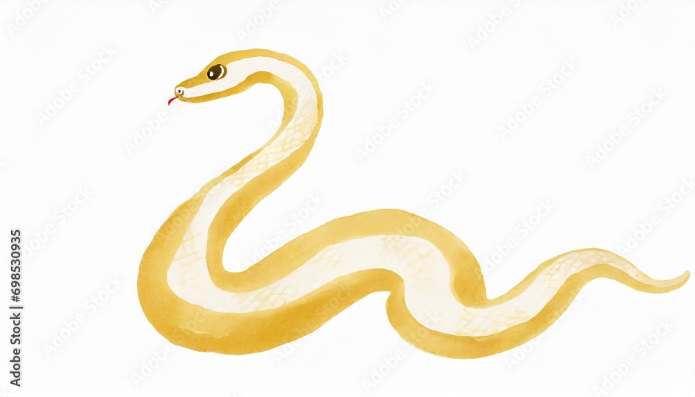 Naklejka premium 可愛い蛇のイラスト