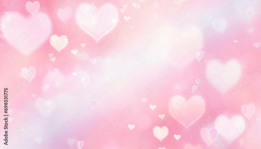 Abstract pastel background with hearts, perfect for celebrating occasions like Mother's Day, Valentine's Day, Birthday, featuring delightful spring colors.