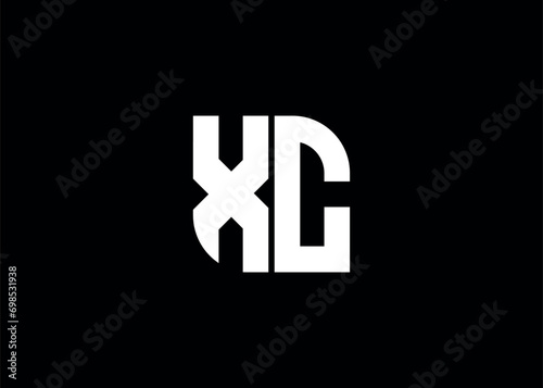 Monogram Letter XC Logo Design vector template.