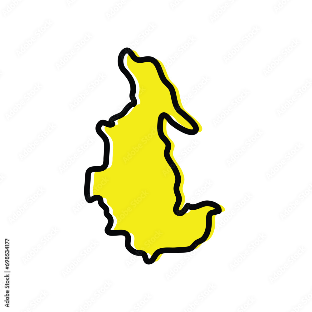 Ayacucho region of Peru vector map illustration. Ayacucho region of Peru vector map illustration.