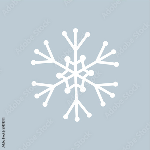 This is a white snowflake illustration. This is a like winter decoration home or other.