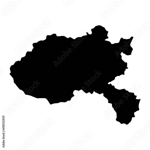 Xiangkhouang map, administrative division of Lao Peoples Democratic Republic. Vector illustration.