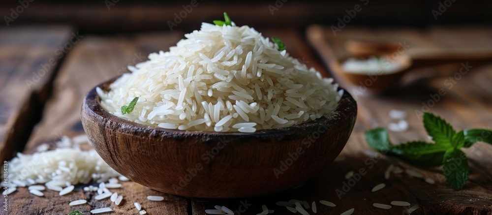 Banglamoti Rice Highly fragrant basmati rice with long grains. Stock Photo | Adobe Stock