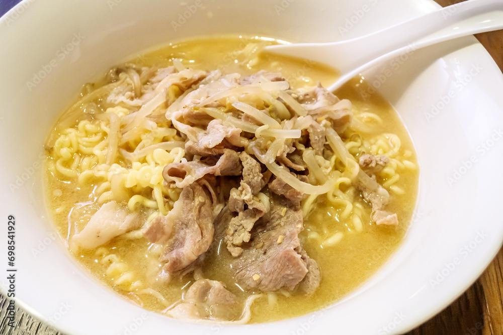 ラーメンのクローズアップ ラーメンのクローズアップ