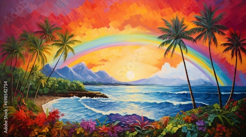 Vibrant Rainbow Poster