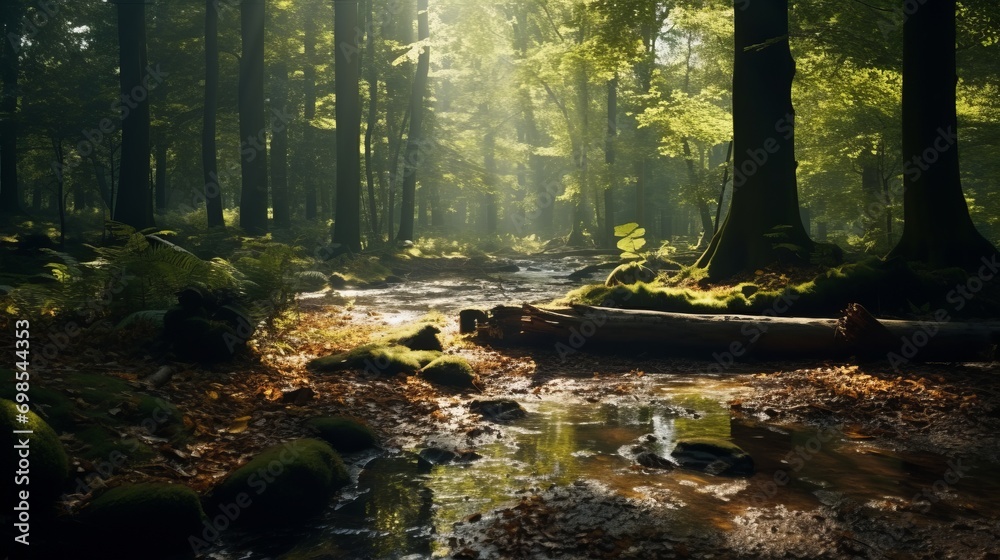 Sunshine. Sunlight passing through the leaves Sunshine. Sunlight passing through the leaves